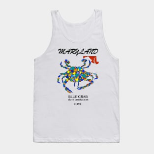 Maryland Blue Crab, Love in Blues Tank Top